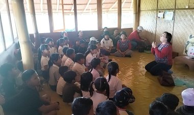 SSSGC Sai Anandam Denpasar Bali Mengunjungi Taman Belajar Anak-Anak Buruh Tani di Desa Asah Gobleg Buleleng