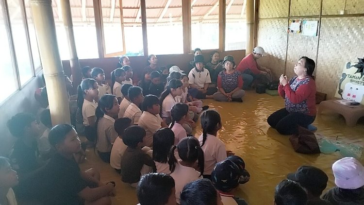 SSSGC Sai Anandam Denpasar Bali Mengunjungi Taman Belajar Anak-Anak Buruh Tani di Desa Asah Gobleg Buleleng