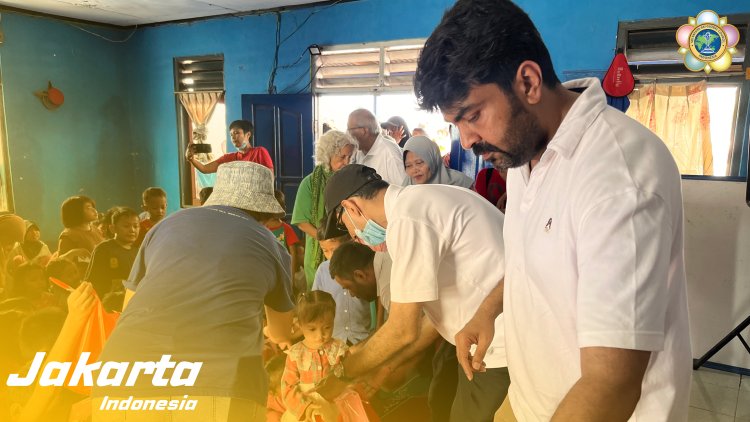 SSSGC Jakarta : Sociocare Narayana Seva Melayani 160 Orang di Jakarta Utara dengan Membagikan Paket Sembako dan Kaos