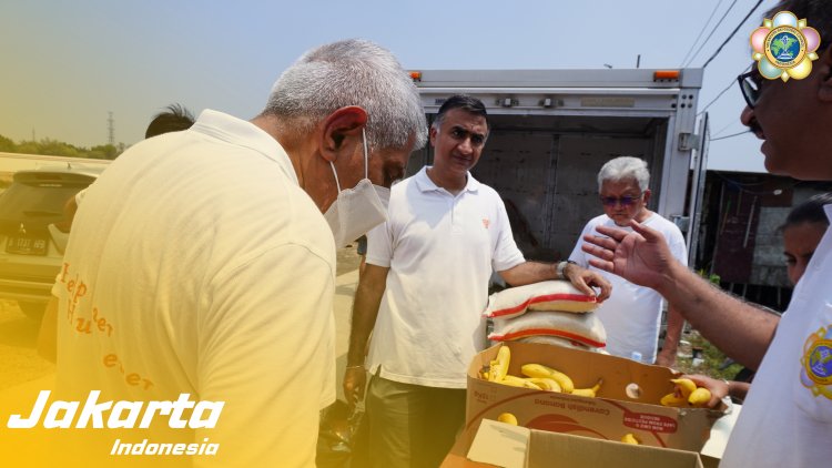 SSSGC Jakarta : Sociocare Narayana Seva Melayani 160 Orang di Jakarta Utara dengan Membagikan Paket Sembako dan Kaos