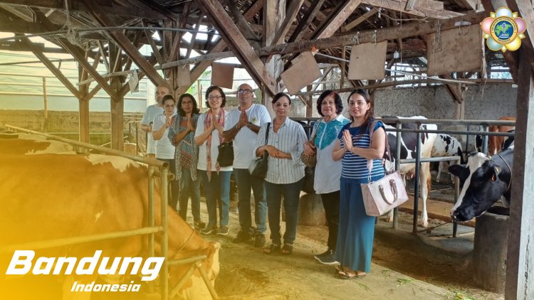 SSSGC Sai Jelita Bandung : Narayana Seva Pemberian Makan kepada  21 Sapi di Cipaku Lembang