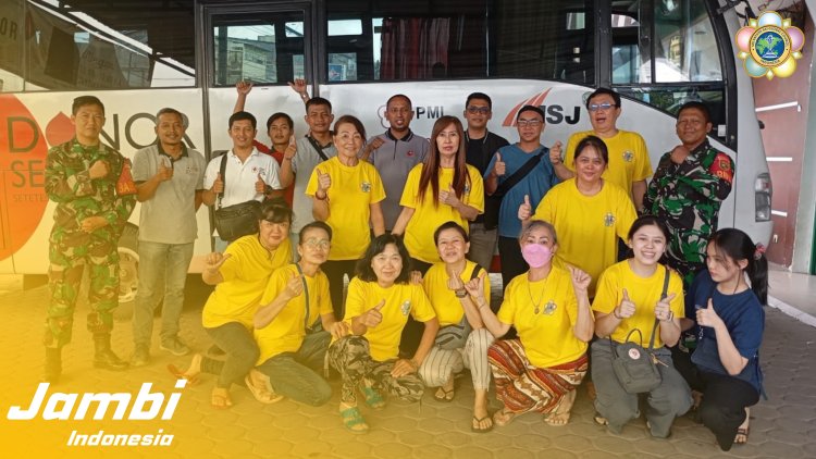 SSSGC Jambi : Kegiatan Donor Darah oleh Perkumpulan Sai Ananda Berhasil Mengumpulkan 48 Kantong Darah
