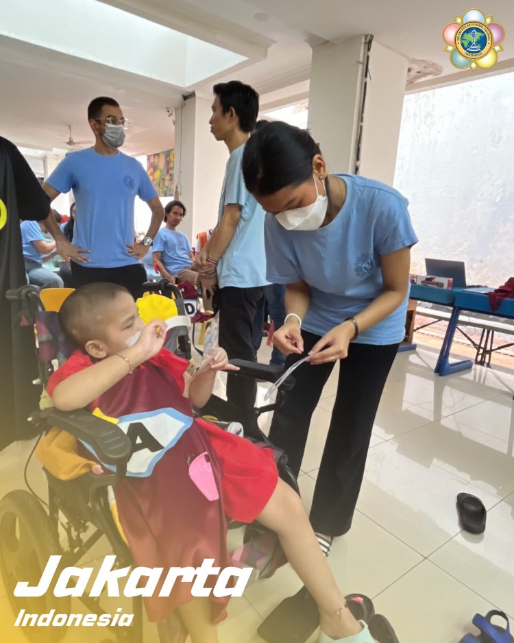 SSSGC Jakarta : Sai Young Adults Jakarta Team Carried Out Sociocare Seva at the Indonesian Children’s Cancer Foundation, Serving 18 Extraordinary Children