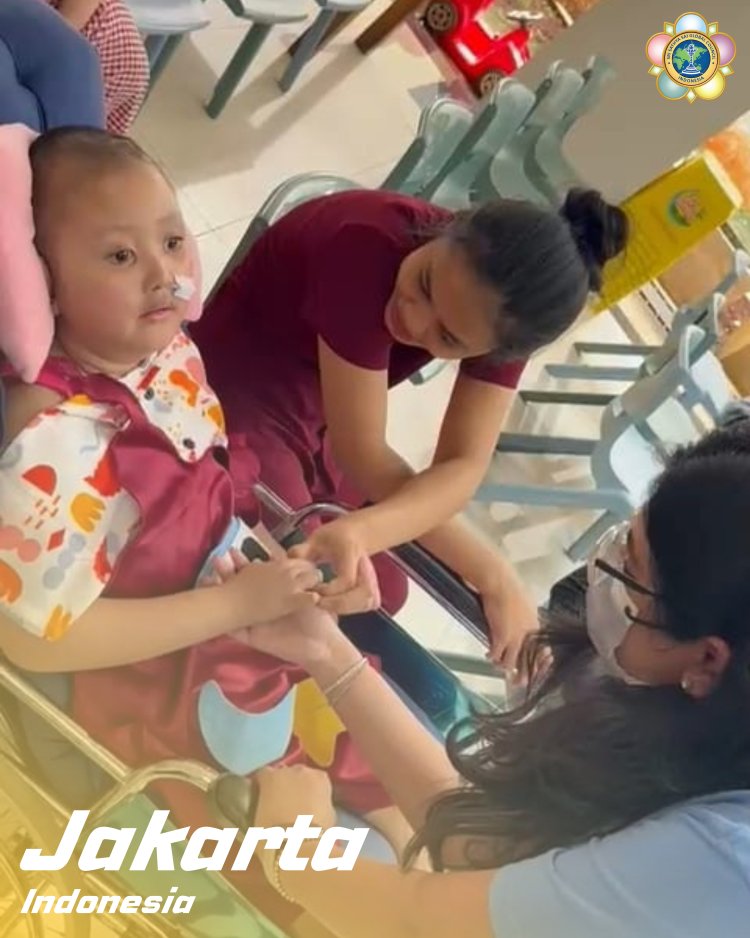 SSSGC Jakarta : Sai Young Adults Jakarta Team Carried Out Sociocare Seva at the Indonesian Children’s Cancer Foundation, Serving 18 Extraordinary Children