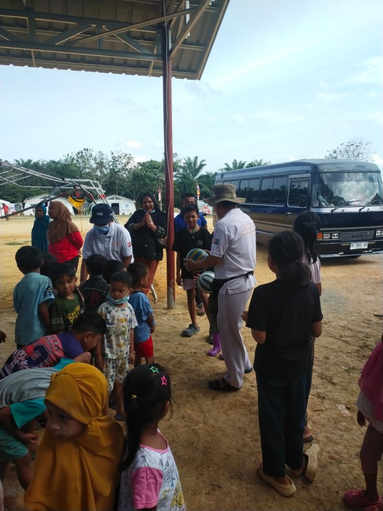 SSSGC Indonesia : Laksanakan Seva dan Trauma Healing di Desa Terpencil Aceh Tamiang Korban Banjir Sumatera